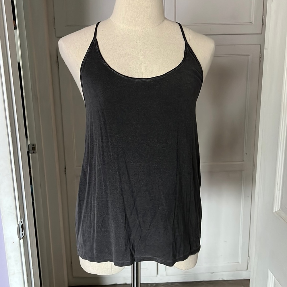 Betro Simone grey halter spaghetti strap tank top